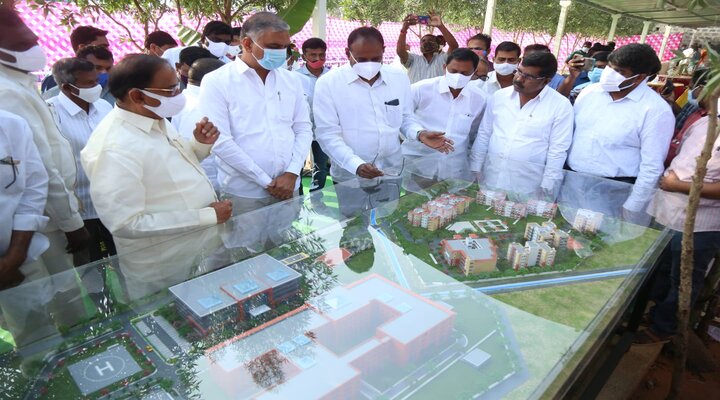 250 పడకల ఆస్పత్రి నిర్మాణ పనులు ప్రారంభం 2 250 పడకల ఆస్పత్రి నిర్మాణ పనులు ప్రారంభం