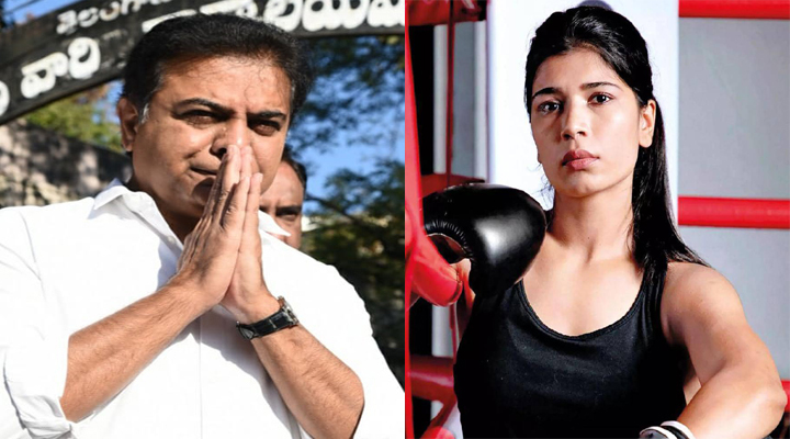 నిఖత్ జరీన్ కు కంగ్రాట్స్ చెప్పిన కేటీఆర్