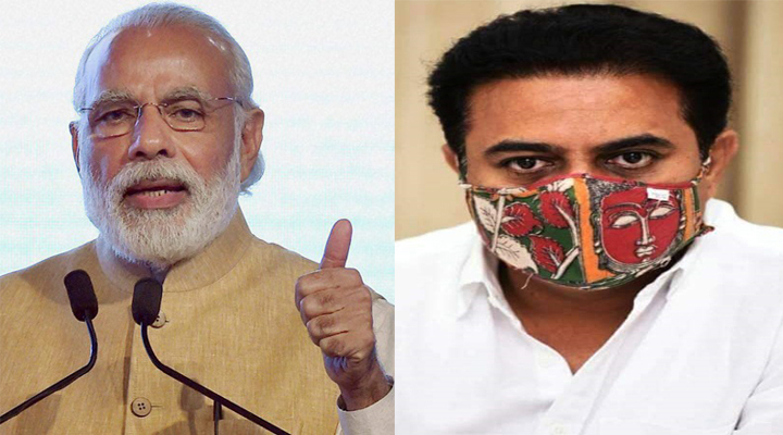 పెట్రో ధరల పెంపుపై మోడీకి కేటీఆర్ రీట్వీట్ 