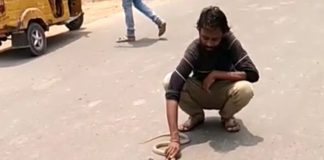 పాముకాటుతో పాములు పట్టే వ్యక్తి మృతి