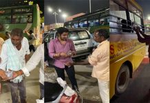 కాంగ్రెస్ కార్యకర్తల దాహార్తి తీర్చిన టీఆర్ఎస్ యువనాయకుడు