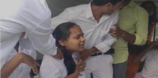 నర్సింగ్ కాలేజీ బస్సును ఢీకొట్టిన లారీ