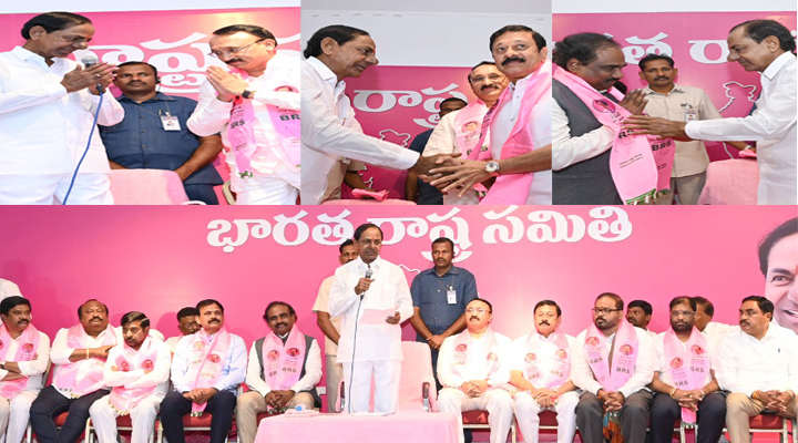 బీఆర్ఎస్ పార్టీలో చేరిన ఏపీ నేతలు