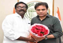 కేటీఆర్ కు విషెష్ చెప్పిన పువ్వాడ అజయ్