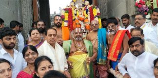 అద్భుతంగా యాదాద్రీశుడి ఉత్తర ద్వారం దర్శనం