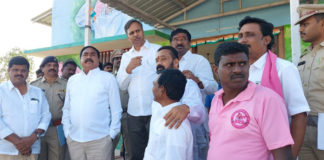 కేటీఆర్ పర్యటన ఏర్పాట్లు పరిశీలించిన మంత్రి