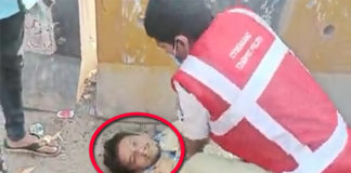 శభాష్ పోలీస్..ఆగిన గుండెకు ప్రాణం పోశాడు