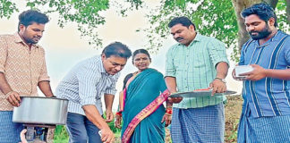 నాటుకోడి కూర, బగారా వండిన కేటీఆర్