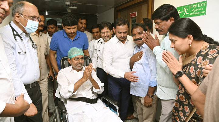 డిశ్చార్జ్ అయిన బీఆర్ఎస్ అధినేత కేసీఆర్