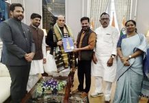 కేంద్రమంత్రి రాజ్నాథ్తో సీఎం రేవంత్ రెడ్డి భేటీ