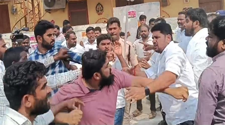 ఎర్రబెల్లి పీఏపై కాంగ్రెస్ గూండాల దౌర్జన్యం