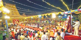 సంబురంగా యాదగిరీశుడి ఎదుర్కోలు