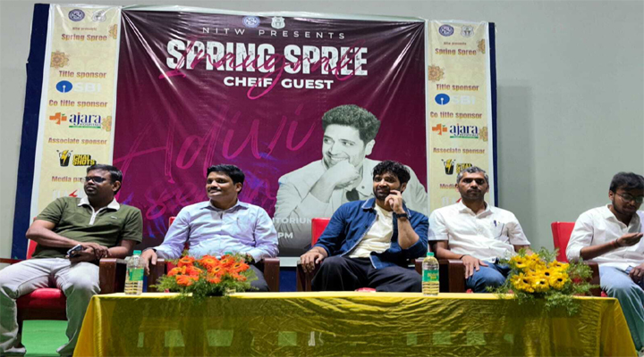 ఎన్ఐటీలో సందడి చేసిన అడివి శేషు